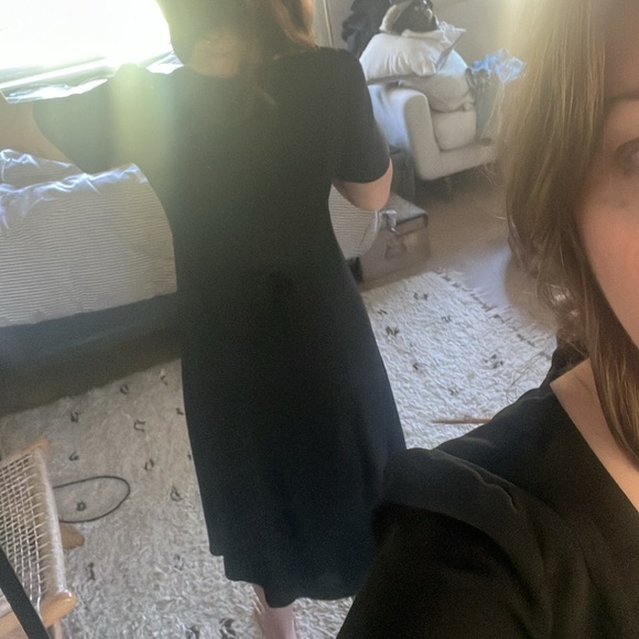 Aritzia Black Button Down Dress - Picture 6 of 10